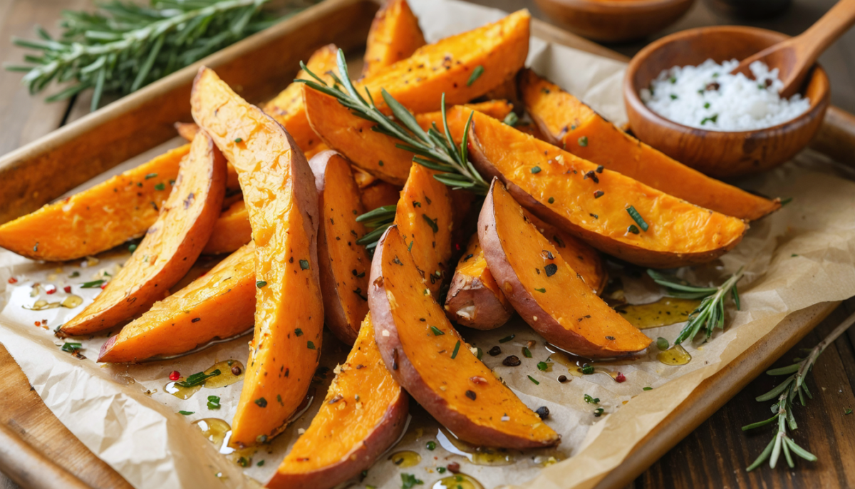 découvrez notre recette facile de patates douces rôties au four, parfaite pour un plat savoureux et gourmand. idéale pour régaler toute la famille en quelques étapes simples.