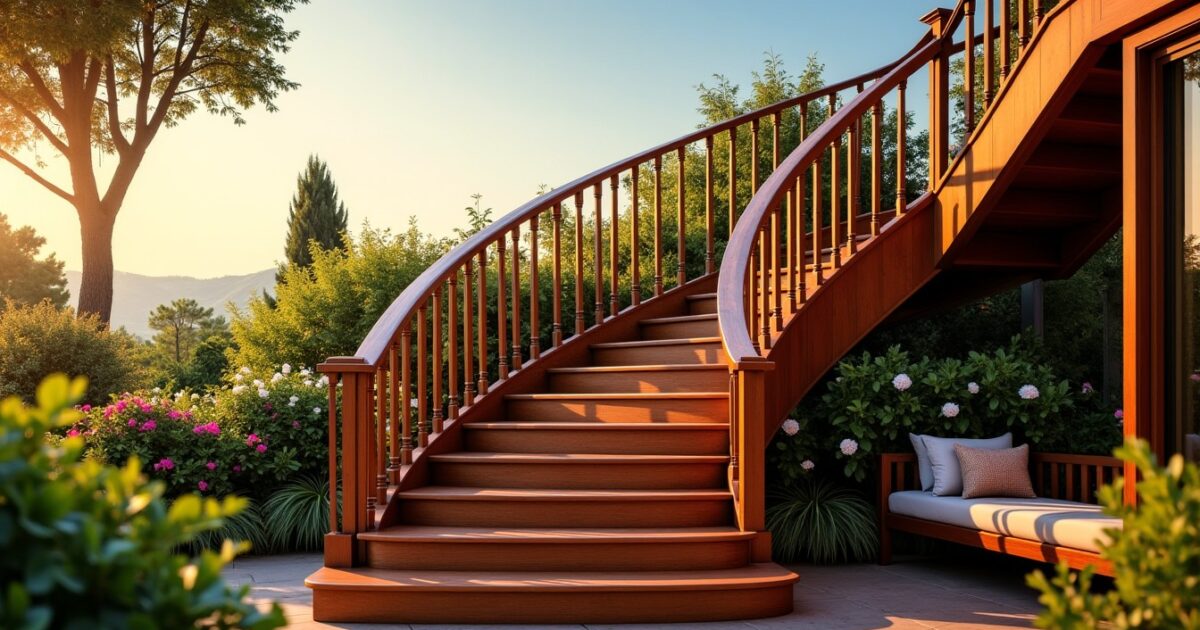 Comment concevoir des escaliers en bois sur mesure pour sublimer votre terrasse