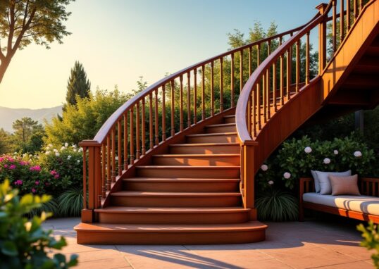 Comment concevoir des escaliers en bois sur mesure pour sublimer votre terrasse