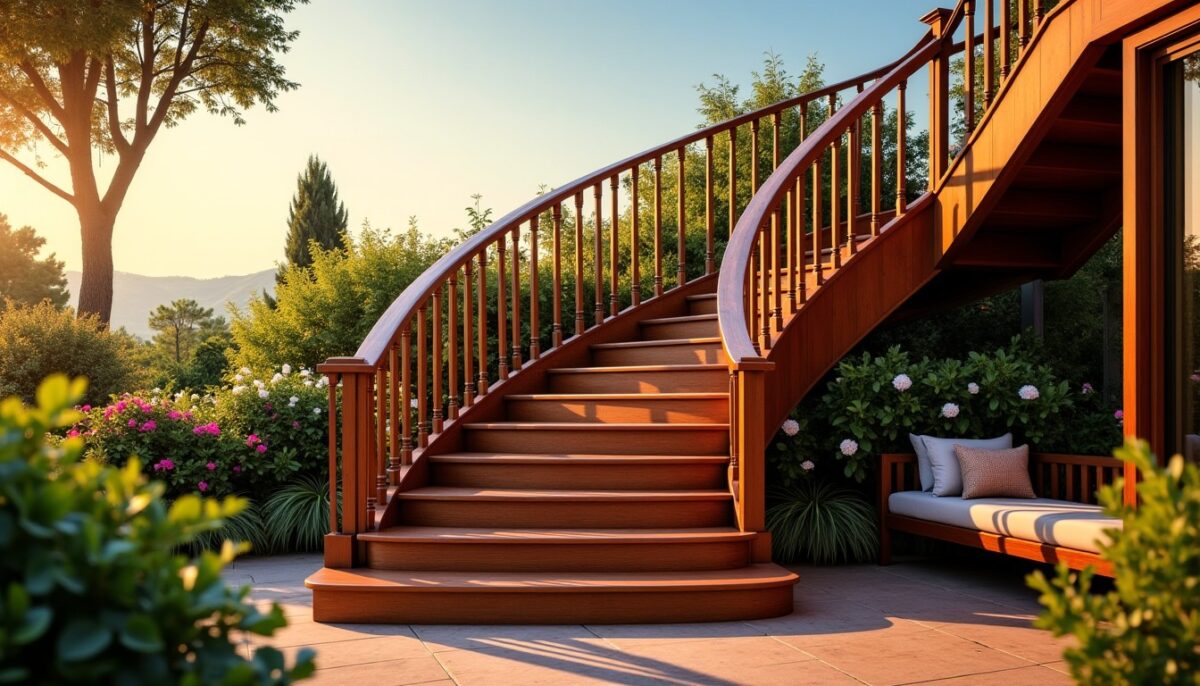 Comment concevoir des escaliers en bois sur mesure pour sublimer votre terrasse
