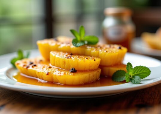 Plaisir sucré d’ananas rôti au miel : le dessert frais et gourmand à découvrir