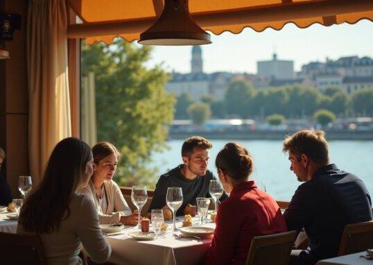 Les restaurants incontournables au charme des rives de la Saône