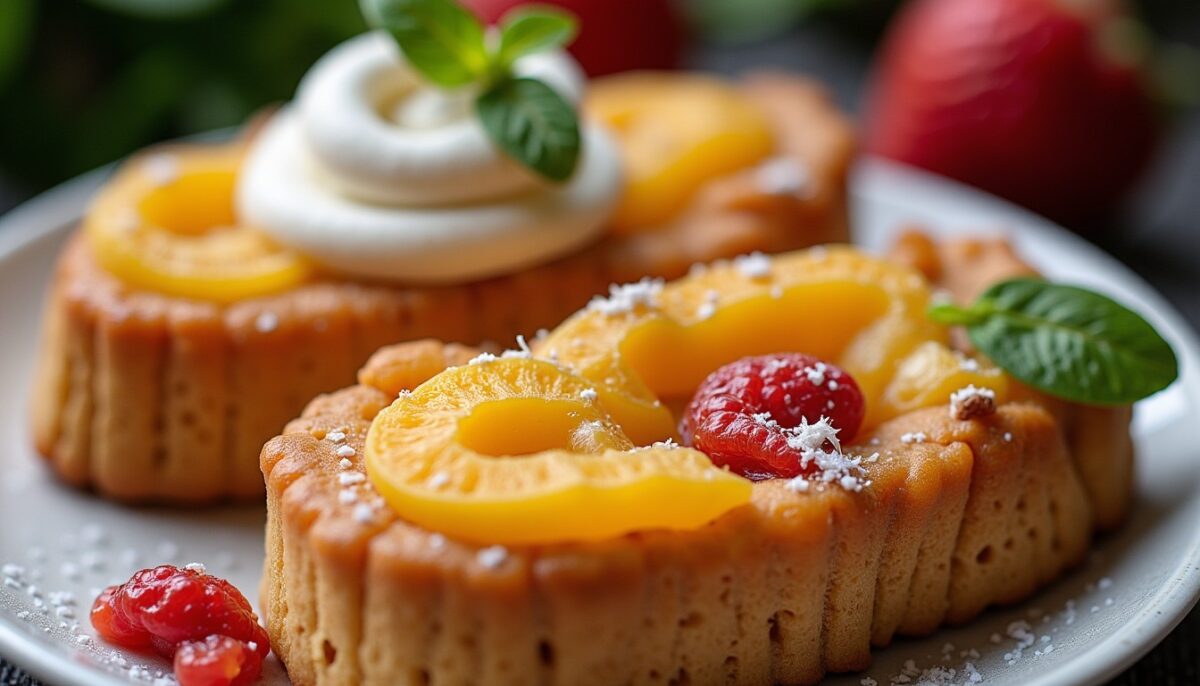 Découvrez la gaufre arc-en-ciel aux saveurs exotiques sublimée par des fruits éclatants !