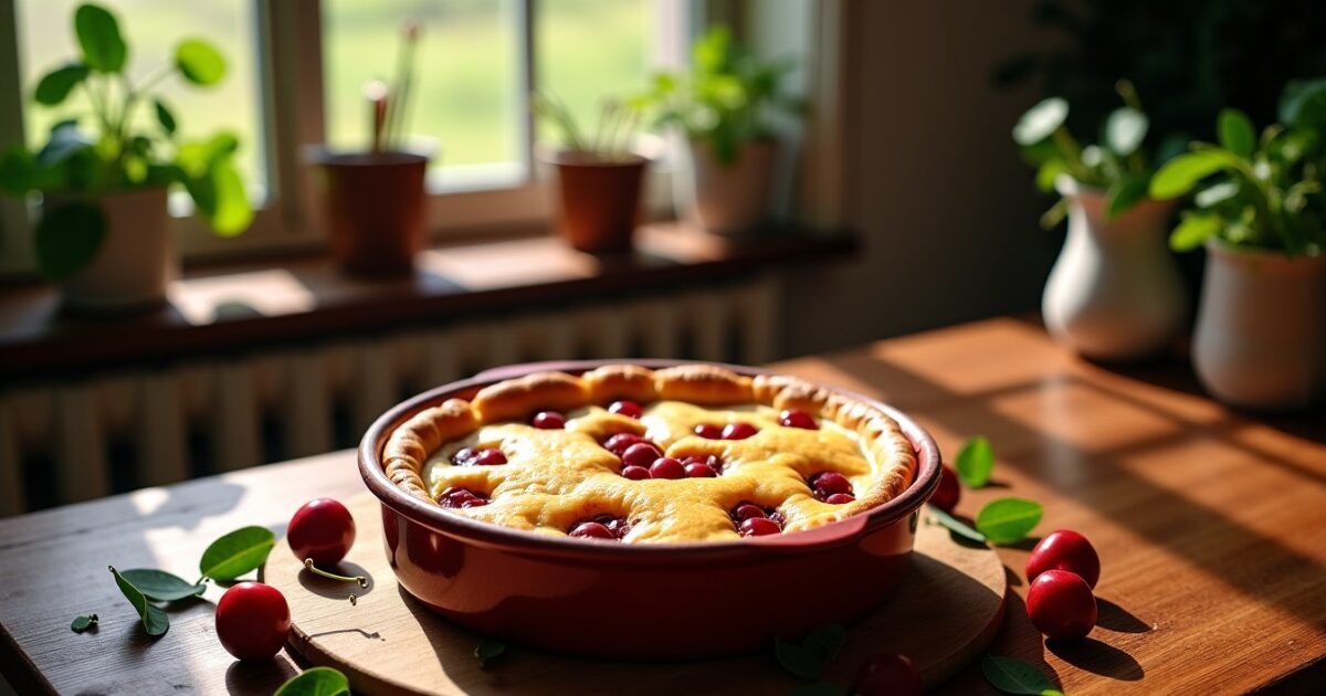 Clafoutis aux cerises ultra moelleux : la recette simple et 100% naturelle sans sucre ajouté